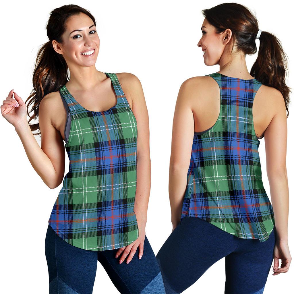 Sutherland Old Ancient Tartan Women Racerback Tank Top