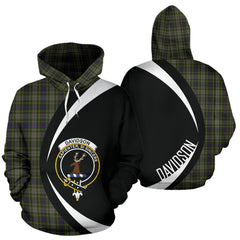 Davidson Tulloch Dress Tartan Crest Hoodie - Circle Style