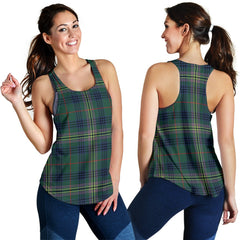 Kennedy Modern Tartan Women Racerback Tank Top