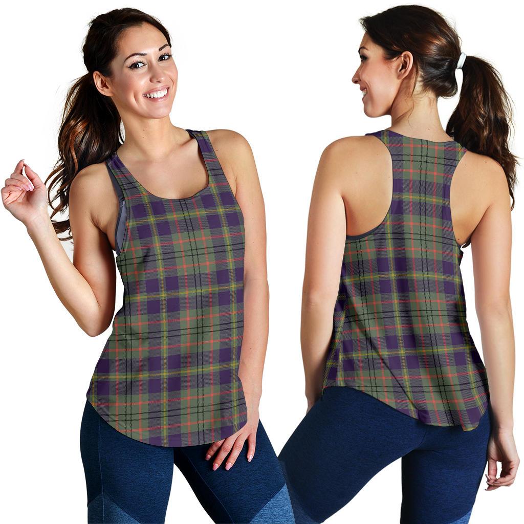 Taylor Weathered Tartan Women Racerback Tank Top