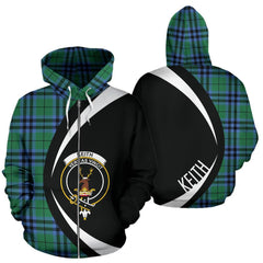 Keith Ancient Tartan Crest Zipper Hoodie - Circle Style