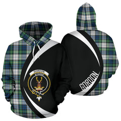 Gordon Dress Ancient Tartan Crest Hoodie - Circle Style