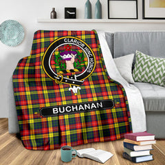 Buchanan Family Tartan Crest Blankets