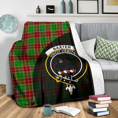 Baxter Modern Tartan Crest Blanket - 3 Sizes