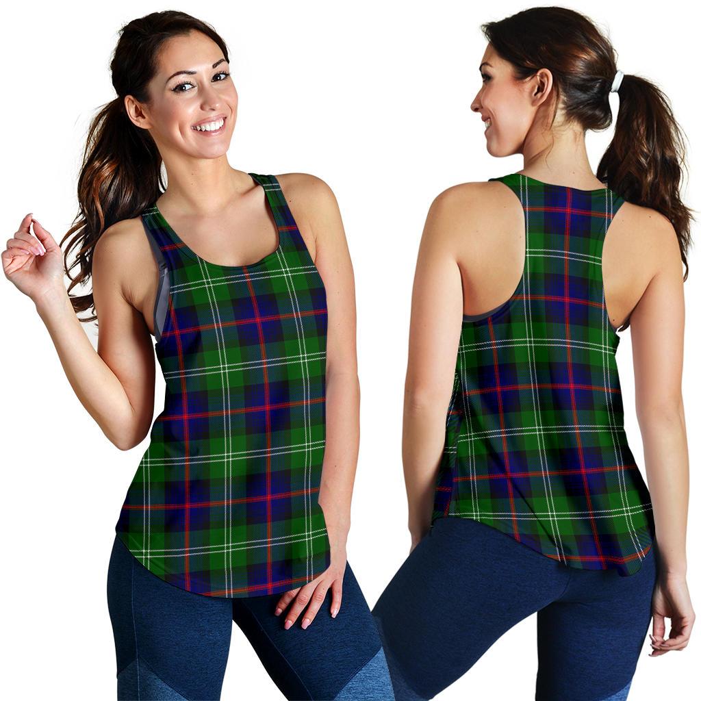 Sutherland Modern Tartan Women Racerback Tank Top