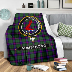 Armstrong Tartan Crest Blanket - 3 Sizes