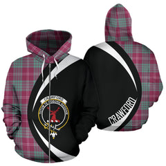 Crawford Ancient Tartan Crest Zipper Hoodie - Circle Style