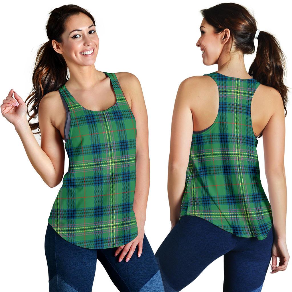 Kennedy Ancient Tartan Women Racerback Tank Top