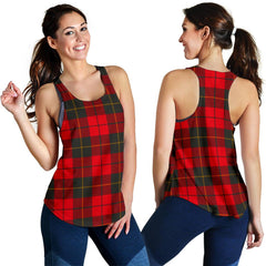 Wallace Weathered Tartan Women Racerback Tank Top