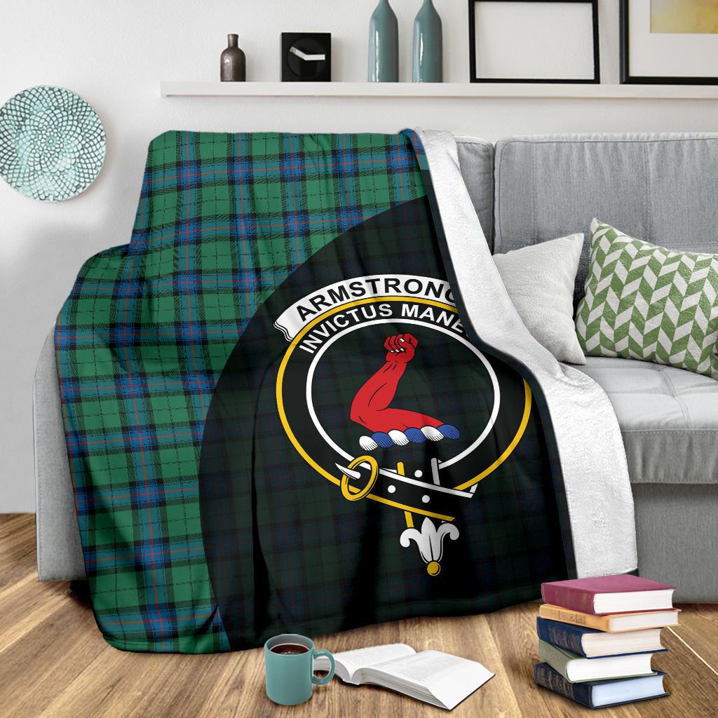 Armstrong Acient Tartan Crest Blanket - 3 Sizes