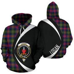 Logan Modern Tartan Crest Hoodie - Circle Style