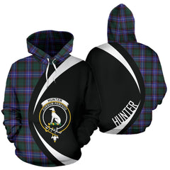 Hunter Modern Tartan Crest Hoodie - Circle Style