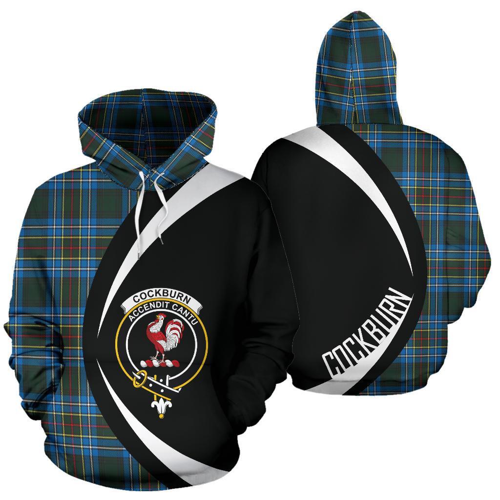 Cockburn Modern Tartan Crest Hoodie - Circle Style