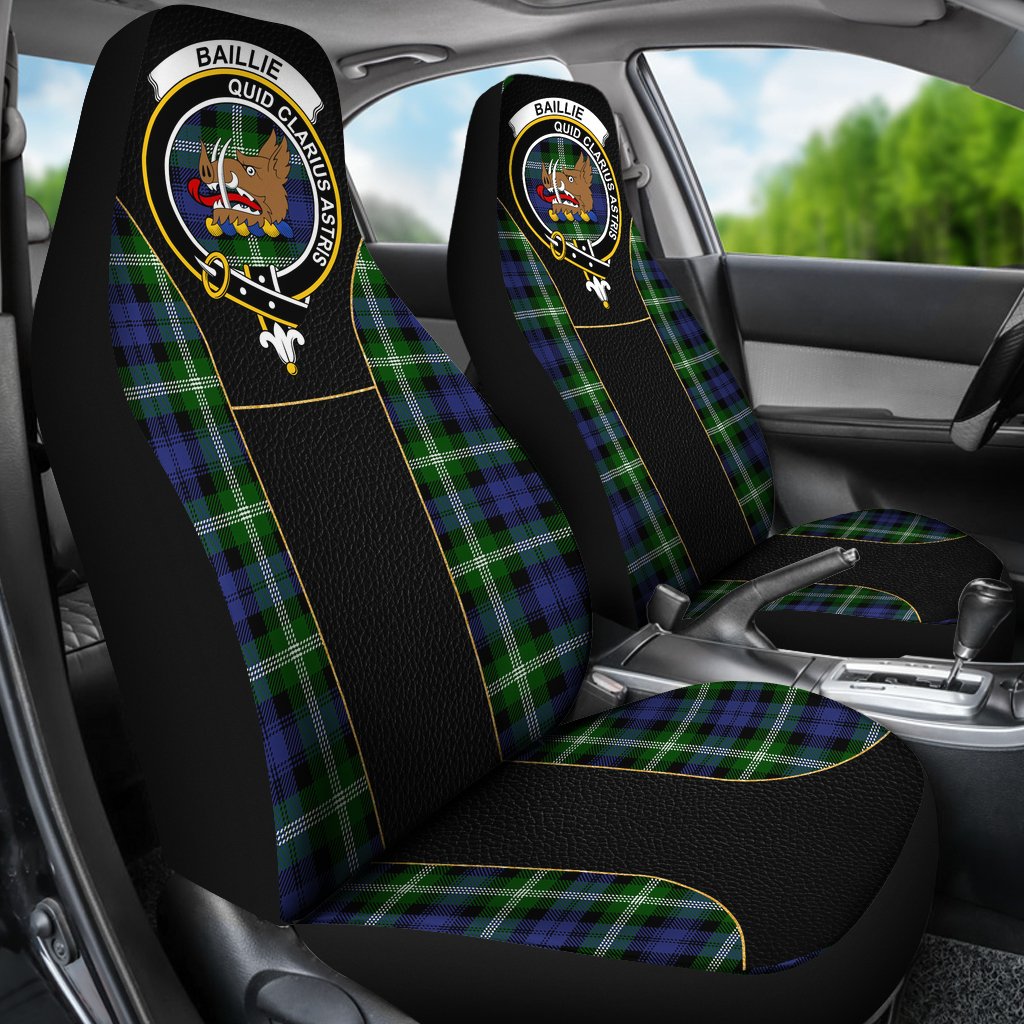 Baillie Tartan Crest Special Style Car Seat Cover