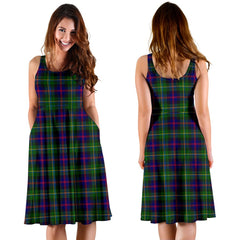 Malcolm (MacCallum) Modern Tartan Midi Dress