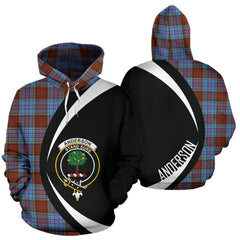 Anderson Modern Tartan Crest Hoodie - Circle Style