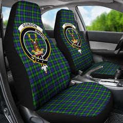 Gordon Modern Tartan Crest Car Seat Cover