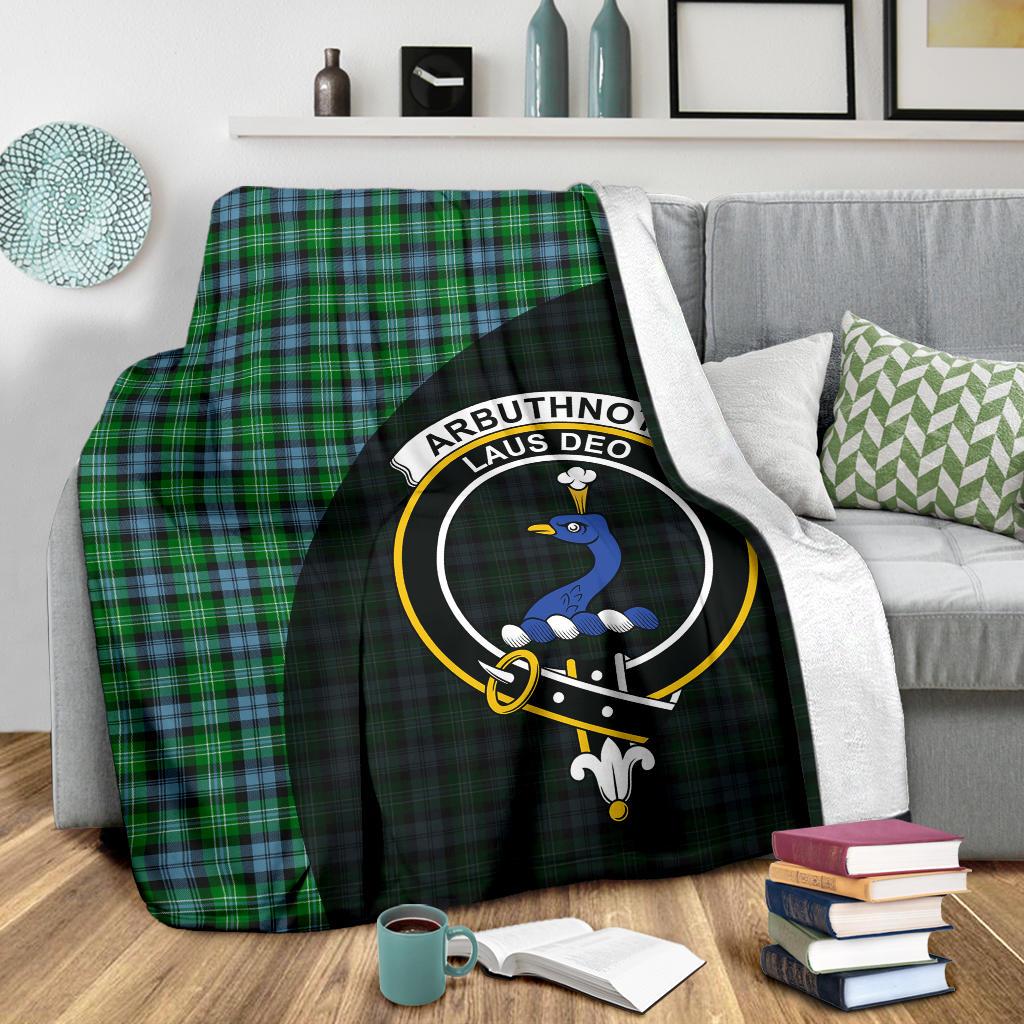 Arbuthnot Ancient Tartan Crest Blanket - 3 Sizes