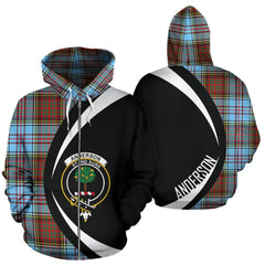 Anderson Ancient Tartan Crest Zipper Hoodie - Circle Style