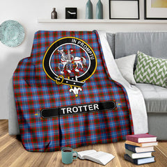 Trotter Family Tartan Crest Blankets