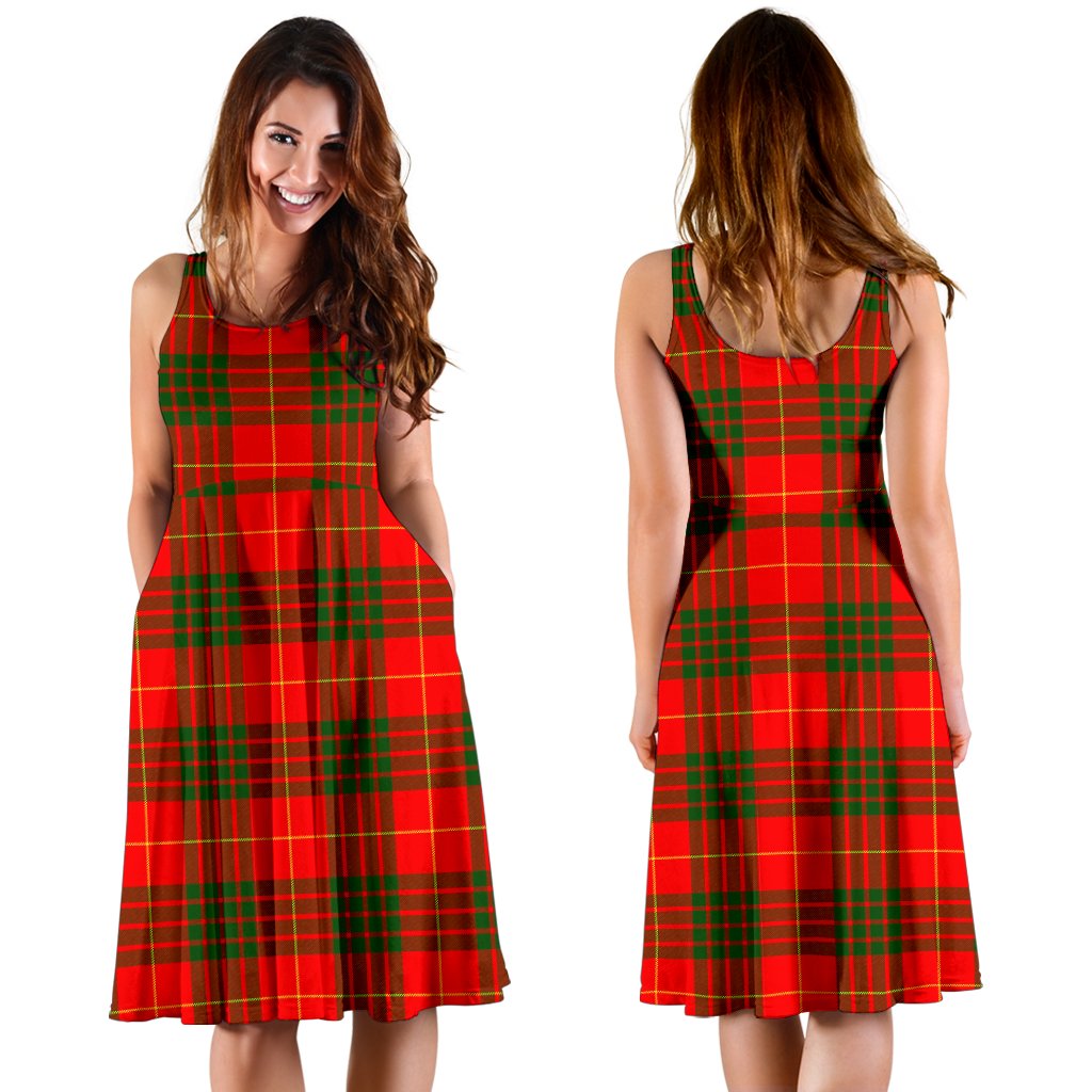 Cameron Modern Tartan Midi Dress