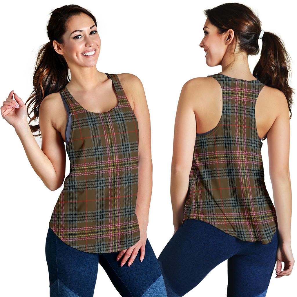 Kennedy Weathered Tartan Women Racerback Tank Top