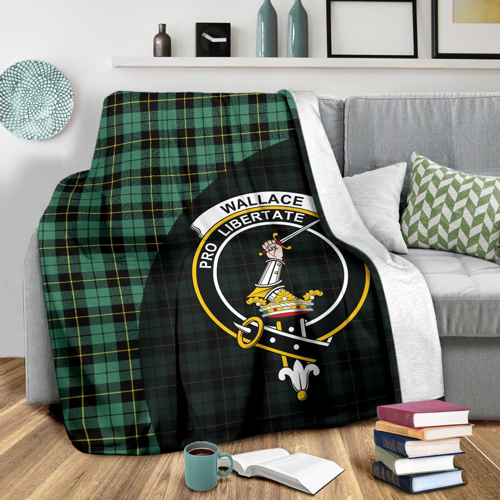 Wallace Hunting Ancient Tartan Crest Blankets Wave Style