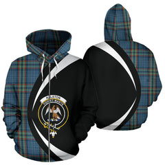 Ralston Tartan Crest Zipper Hoodie - Circle Style