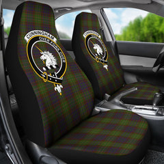 Cunningham Tartan Crest Car Seat Cover