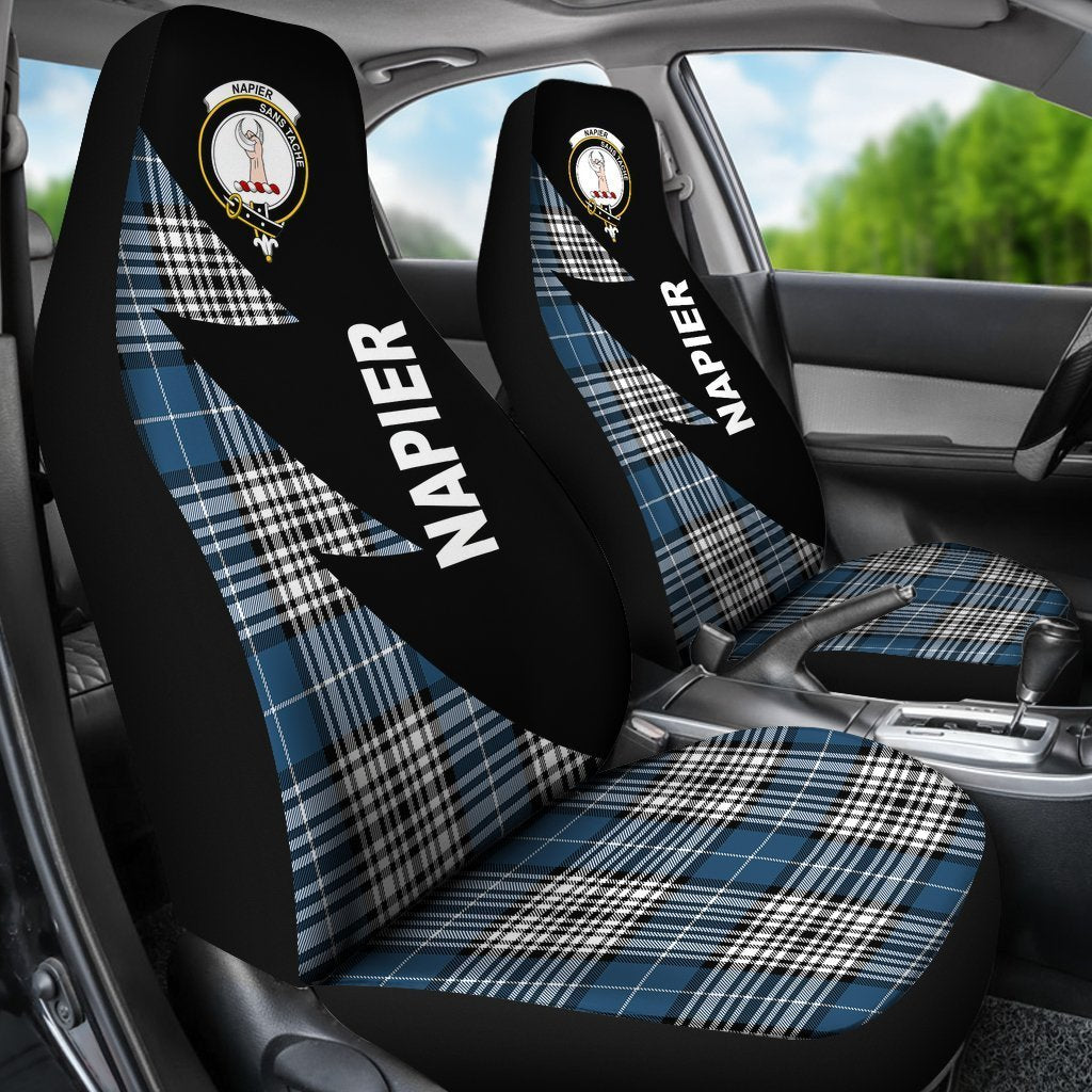 Napier Tartan Crest Flash Style Car Seat Cover