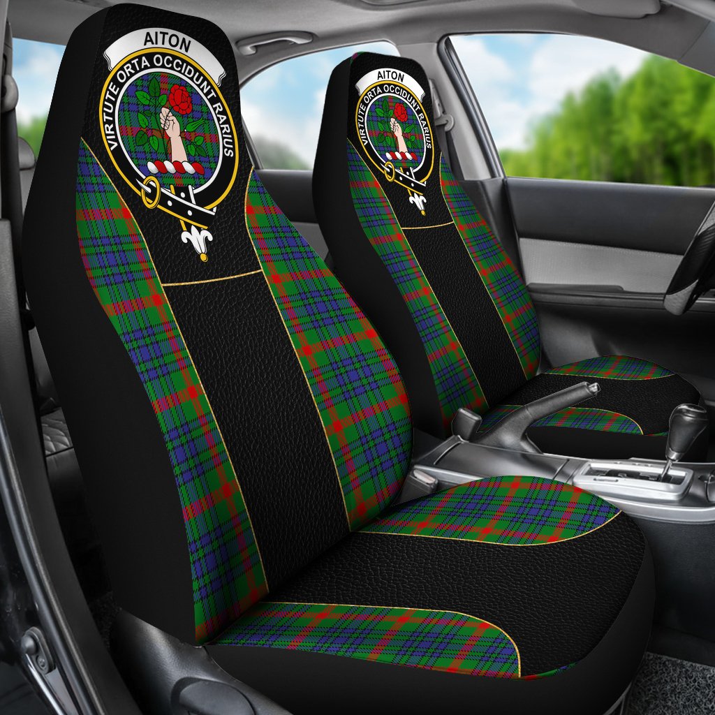 Aiton Tartan Crest Special Style Car Seat Cover