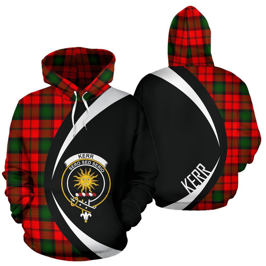 Kerr Modern Tartan Crest Hoodie - Circle Style