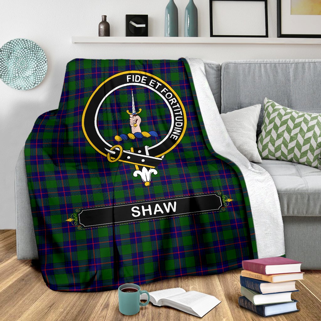 Shaw (of Tordarroch) Tartan Crest Blankets