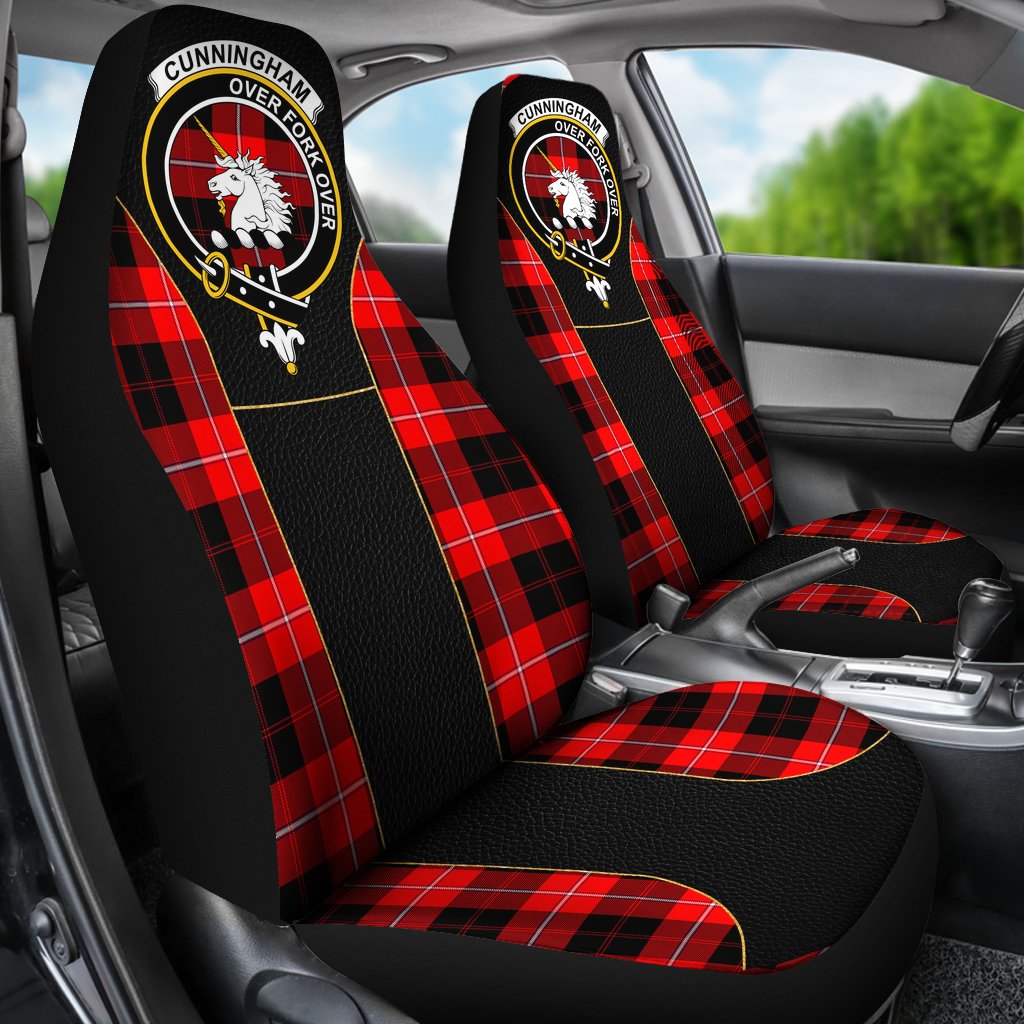 Cunningham Tartan Crest Special Style Car Seat Cover