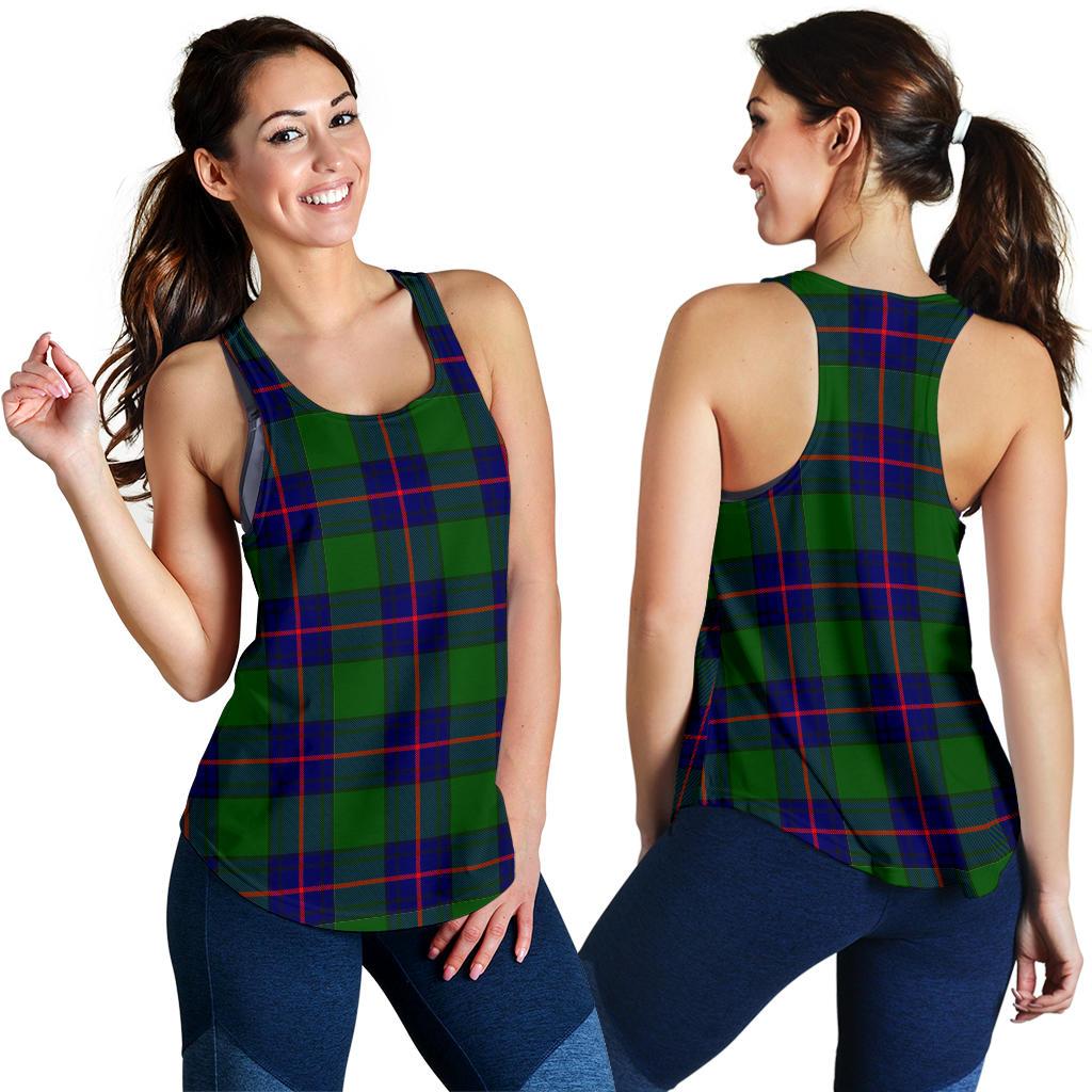 Shaw Modern Tartan Women Racerback Tank Top