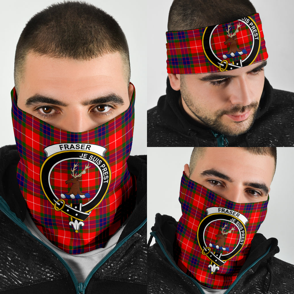 Fraser Modern Tartan Crest Bandana - Neck Gaiter