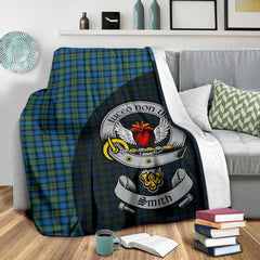 Smith Ancient Tartan Crest Blanket Wave Style