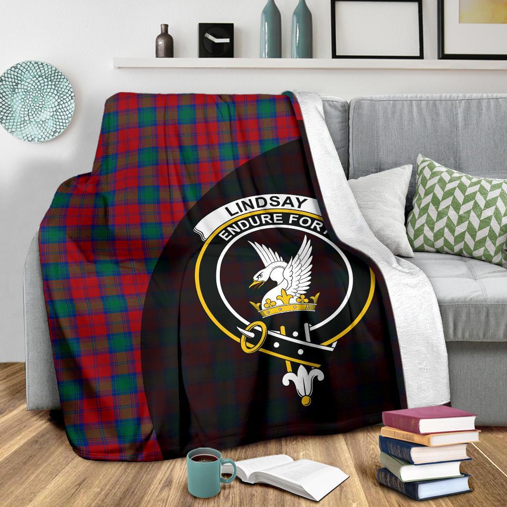 Lindsay Modern Tartan Crest Blanket Wave Style