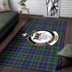 Wood Tartan Crest Area Rug