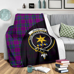 Wardlaw Modern Tartan Crest Blanket Wave Style