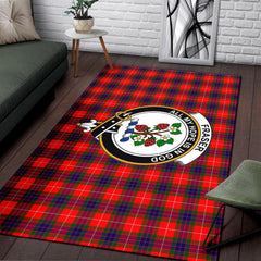 Fraser Tartan Crest Area Rug