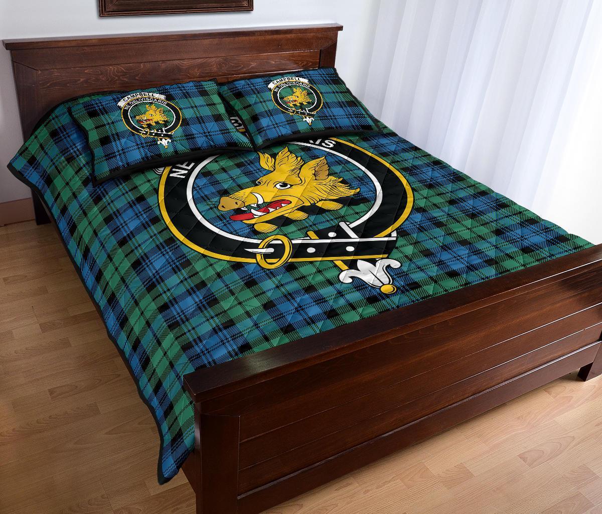 Campbell Ancient 01 Tartan Crest Quilt Bed Set