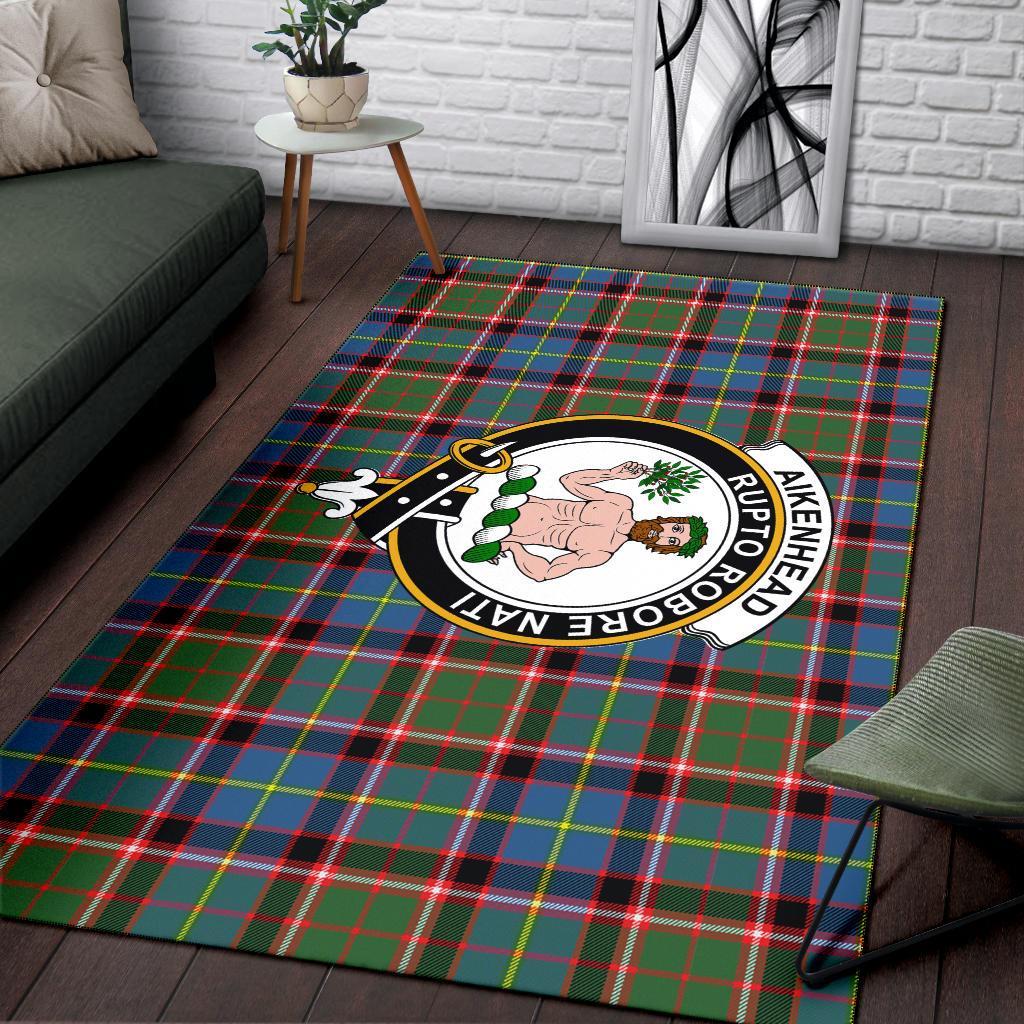 Aikenhead Tartan Crest Area Rug