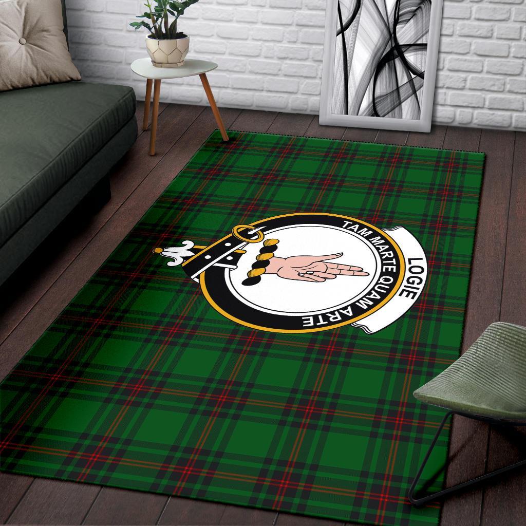 Logie Tartan Crest Area Rug