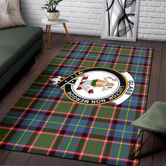 Glass Tartan Crest Area Rug