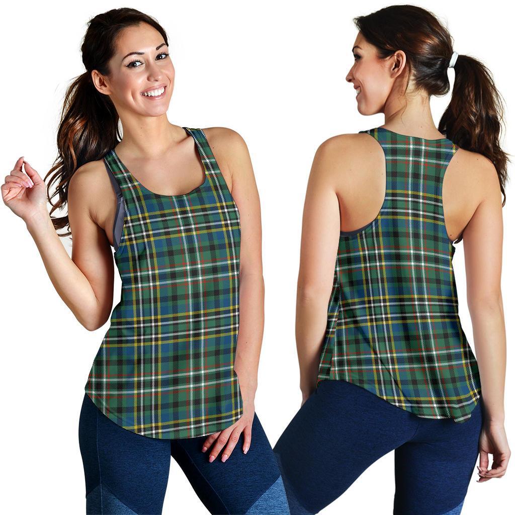 Scott Green Ancient Tartan Women Racerback Tank Top