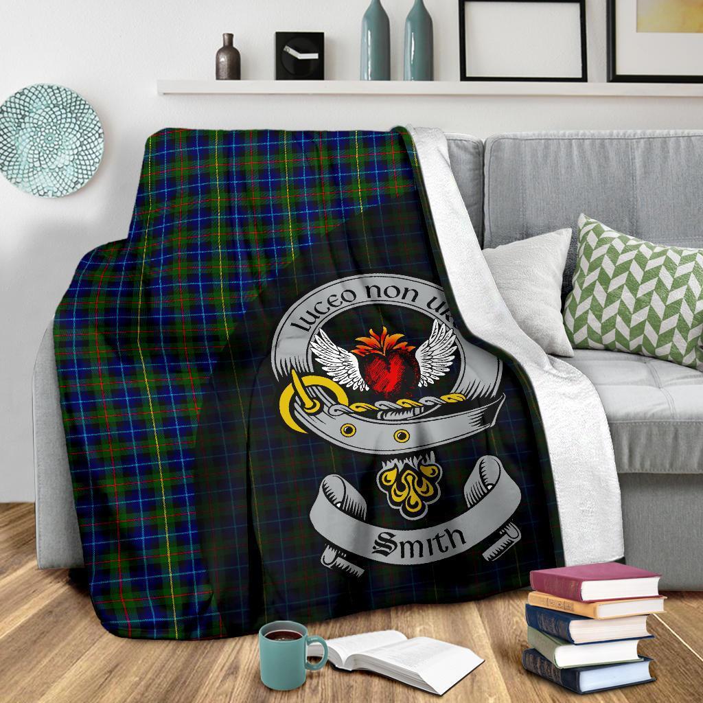 Smith Modern Tartan Crest Blanket Wave Style