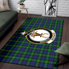 Gordon Tartan Crest Area Rug