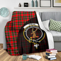 Spens Modern Tartan Crest Blanket Wave Style