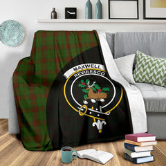 Maxwell Hunting Tartan Crest Blanket Wave Style